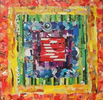 Color Wheel Inverted Collage: magazine, illustration board 2020